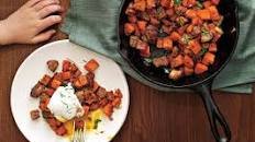 Sweet Potato-Pork Belly Hash