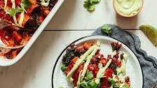 Sweet Potato Black Bean Enchiladas