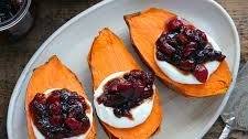 Sweet Potatoes With Cranberry Chutney