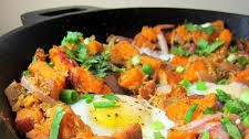 Sweet Potato Pulled Pork Hash