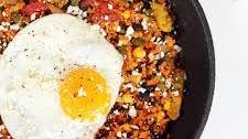 Sweet Potato Rice Mexican Breakfast Skillet
