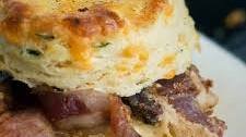 Tall Gruyere Cheese & Caramelized Onion Biscuits