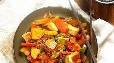 Tofu, Veggie and Kimchi Stir-Fry