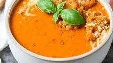 Tomato Basil Soup (with fresh roasted tomatoes!)