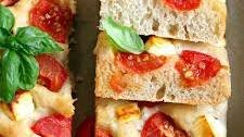 Tomato Feta Focaccia (same day or overnight)
