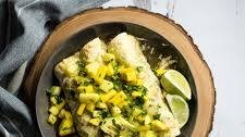 Tropical Chipotle Chicken Enchiladas