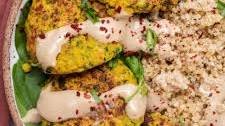 Vegan Curry Chickpea Fritters