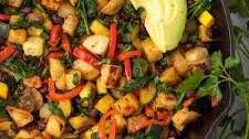 Veggie and Bean Vegan Breakfast Hash