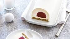 White Chocolate Raspberry Matcha Yule Log