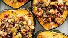 Wild Rice Stuffed Acorn Squash