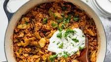 1-Pot Cabbage Ground Beef Casserole (w/ Rice!)