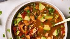 30 Minute Chicken Avocado Soup