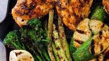 30-minute easy grilled chicken and vegetables