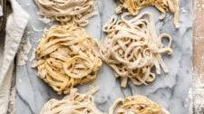 4 Ingredient Homemade Fresh Pasta -No Eggs! Vegan!