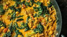 5 Minute Tofu, Kale and Chickpea Curry