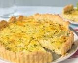 A Classic Cheese and Onion Flan