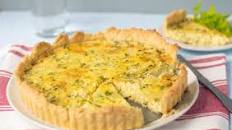 A Classic Cheese and Onion Flan