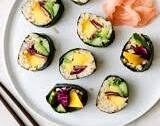 AVOCADO CUCUMBER SUSHI ROLLS