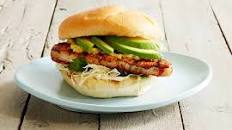 Achiote Grilled Fish Sandwich with California Avocado and Roasted Pineapple-Jalapeño Spread