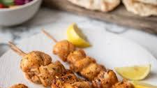 Air Fryer Greek chicken kebabs