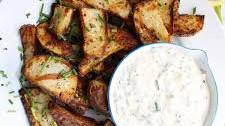 Air Fryer Red Potatoes with Garlic Herb Aioli