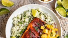 Air Fryer Salmon Taco Bowls