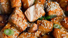 Air Fryer Teriyaki Salmon Bites