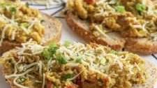 Anda/Egg Bhurji Bruschetta