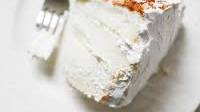 Angel Food Layer Cake with Coconut Whipped Cream and Grapefruit Syrup