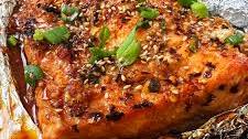 Asian Honey Glazed Baked Salmon