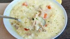 Authentic Avgolemono Soup - Greek Lemon Chicken Soup