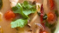Authentic Thai Tom Yum Soup with Chicken