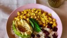 Avocado, Chickpea, and Rice Bowl