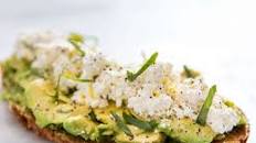 Avocado Toast With Ricotta, Olive Oil, Lemon Zest, and Basil Recipe