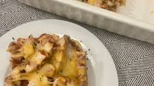 BBQ Chicken And Rice Casserole | Cheesy Chicken And Rice Bake