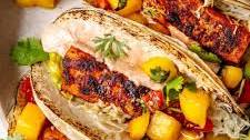 BLACKENED FISH TACOS WITH MANGO SALSA