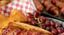 Bacon Wrapped Cheese Hot Dogs