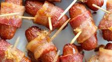 Bacon-Wrapped Cocktail Sausages
