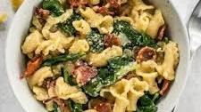 Bacon and Spinach Pasta with Parmesan