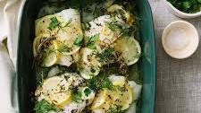 Baked Cod with Lemon, Garlic, and Herbs