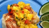 Baked Cod with Mango Salsa