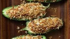 Baked Crispy Stuffed Jalapeno Poppers (Crab Rangoon Style)