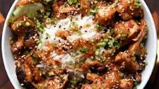 Baked Eggplant and Tofu in Peanut Sauce