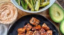 Baked Honey Garlic Salmon Bites