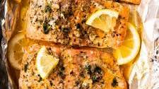 Baked Lemon Garlic Butter Salmon