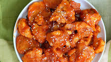 Baked Mango Sriracha Cauliflower Bites