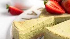 Baked Matcha Cheesecake