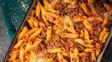 Baked Mostaccioli con Ricotta