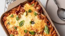 Baked Mostaccioli with Sausage