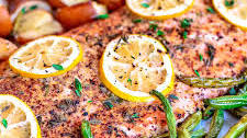Baked Salmon with Honey Dijon Glaze